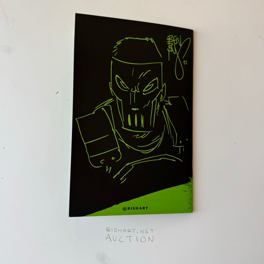 BISHMANIA - GREEN - SIGNED & SKETCHED - CASEY JONES