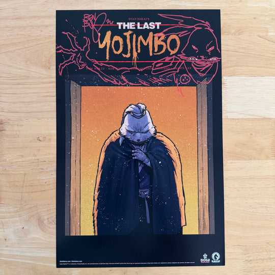 THE LAST YOJIMBO - NYCC DARKHORSE EXCLUSIVE - 11x17 PRINT - SIGNED & SKETCHED