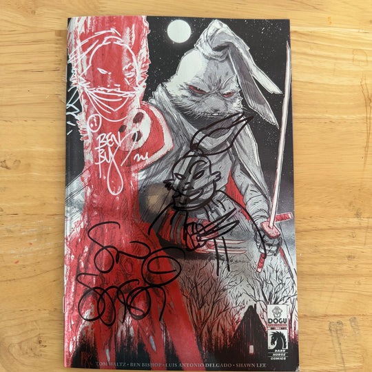THE LAST YOJIMBO - PRELUDE ASHCAN - DOGU PUBLISHING FOIL VARIANT - SIGNED & SKETCHED BY SAKAI & BISHOP