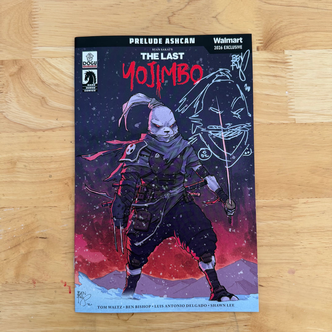 THE LAST YOJIMBO - PRELUDE ASHCAN - WALMART MARKETPLACE VARIANT - SIGNED & SKETCHED