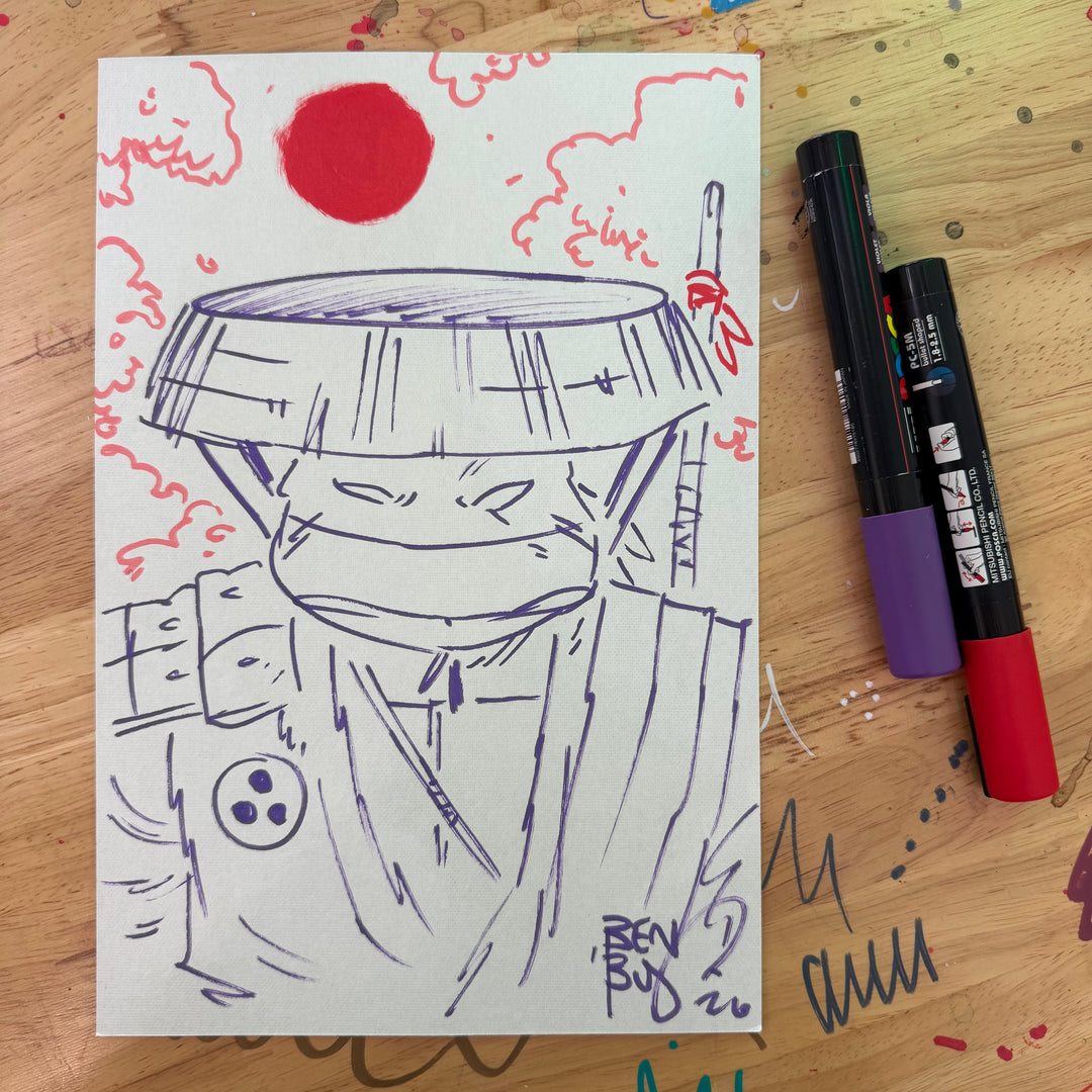 LAST RONIN - DONNIE BIG SKETCHED BOARD