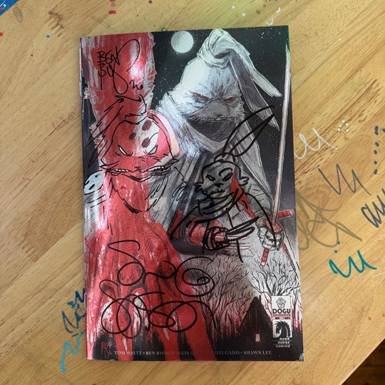 LAST YOJIMBO - NYCC PRELUDE ASHCAN - FOIL VARIANT - SIGNED & SKETCHED BY SAKAI & BISHOP
