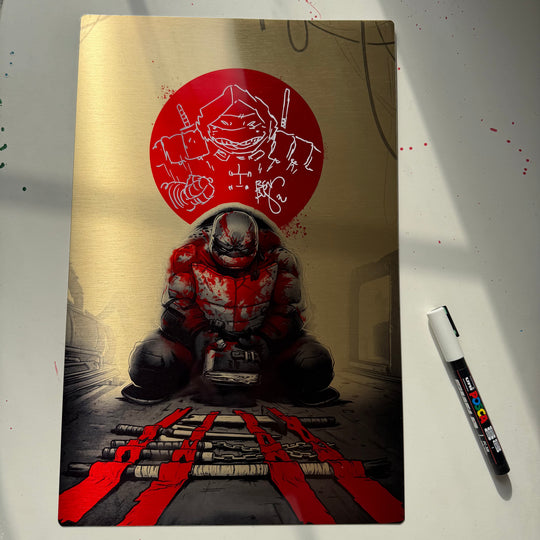 METAL "BANDANAS" RONIN - NYCC EXCLUSIVE - GOLD - 11x17 PRINT - SIGNED & SKETCHED (ONLY 5 MADE)