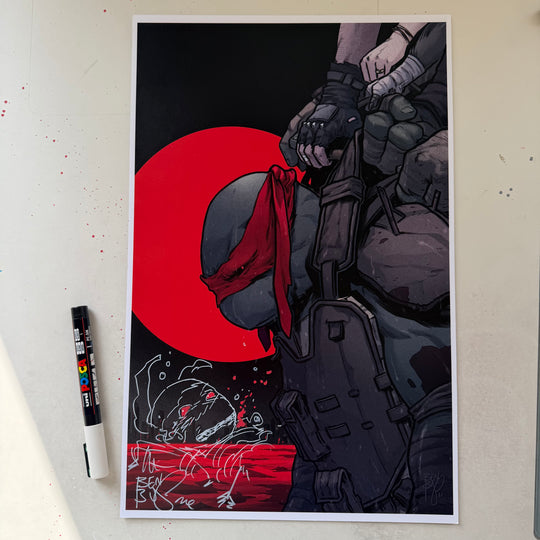 LAST RONIN - FIRST TO FALL - 11x17 PRINT - SIGNED AND SKETCHED