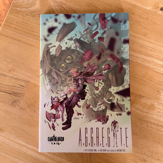 THE AGGREGATE - SIGNED SANTOLUCO COVER -  SIGNED & SKETCHED BY BISHOP