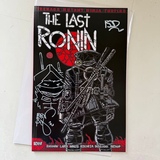 LAST RONIN - ISSUE 1- SHATTERED COMICS EXCLUSIVE - SIGNED BY DIMASI - SIGNED & SKETCHED BY BISHOP