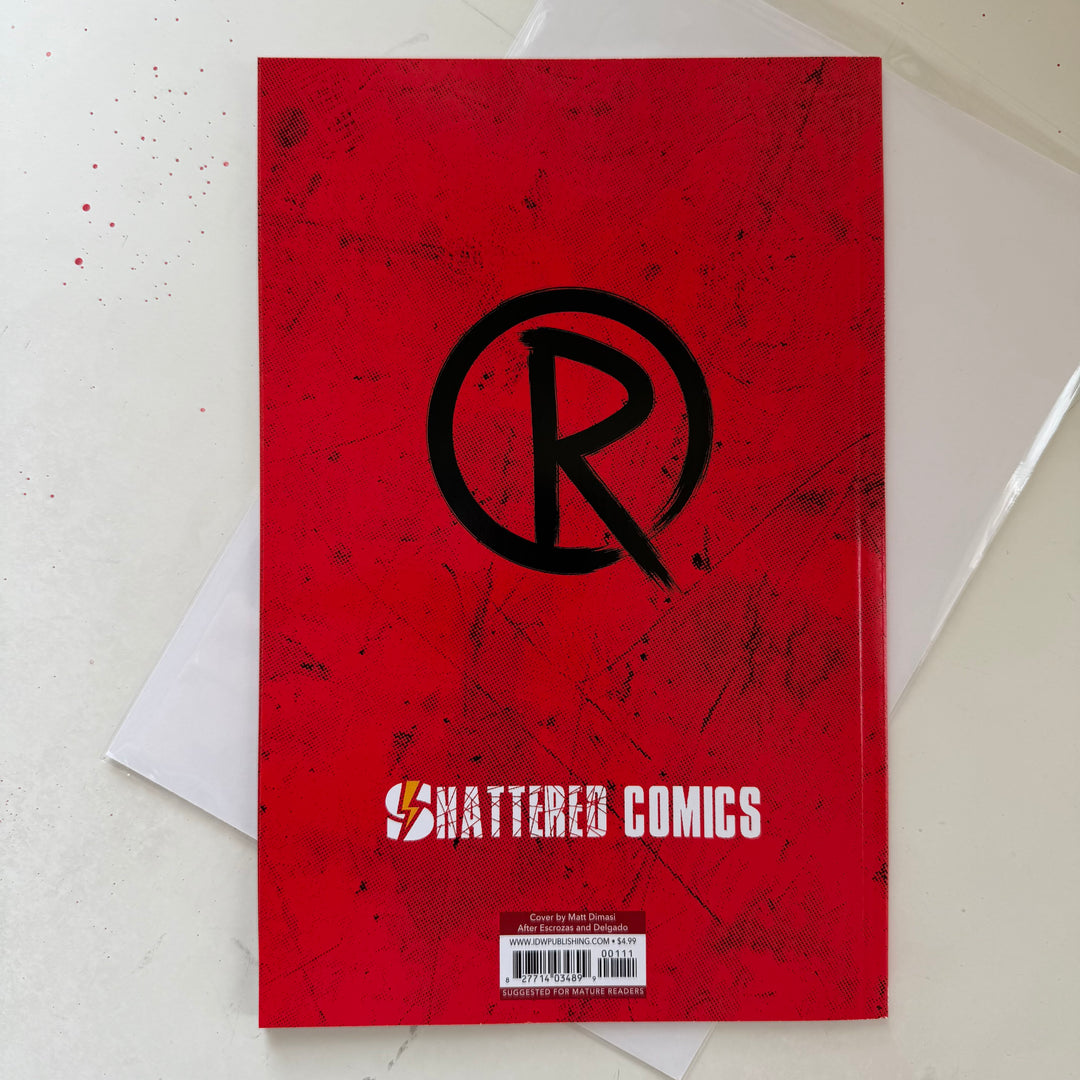LAST RONIN - ISSUE 1- SHATTERED COMICS EXCLUSIVE - SIGNED BY DIMASI - SIGNED & SKETCHED BY BISHOP