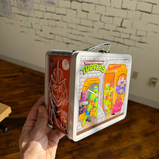 TMNT LUNCHBOX W/ THERMOS - SIGNED & SKETCHED