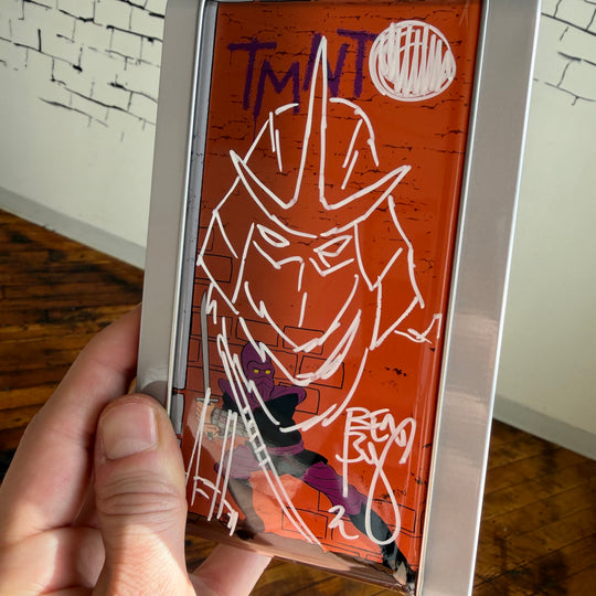 TMNT LUNCHBOX W/ THERMOS - SIGNED & SKETCHED