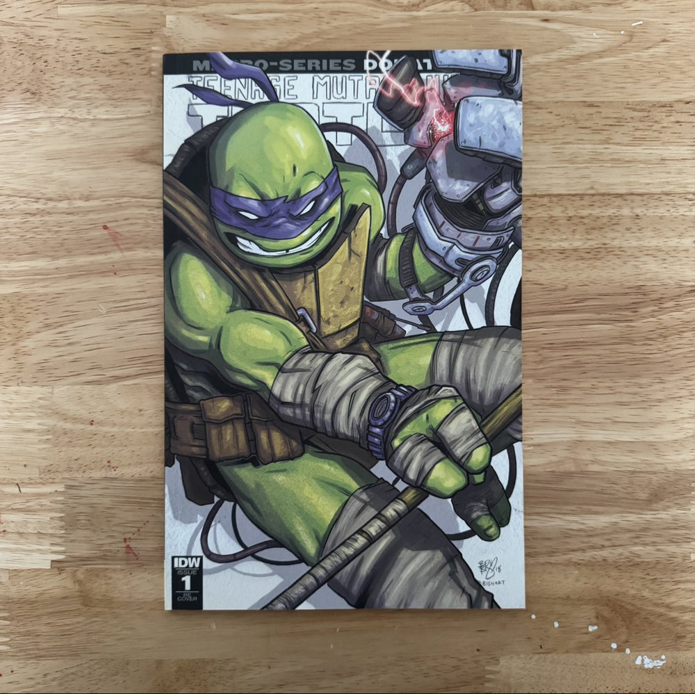 TMNT MACRO SERIES - ISSUE 1 - DONATELLO - SIGNED & SKETCHED