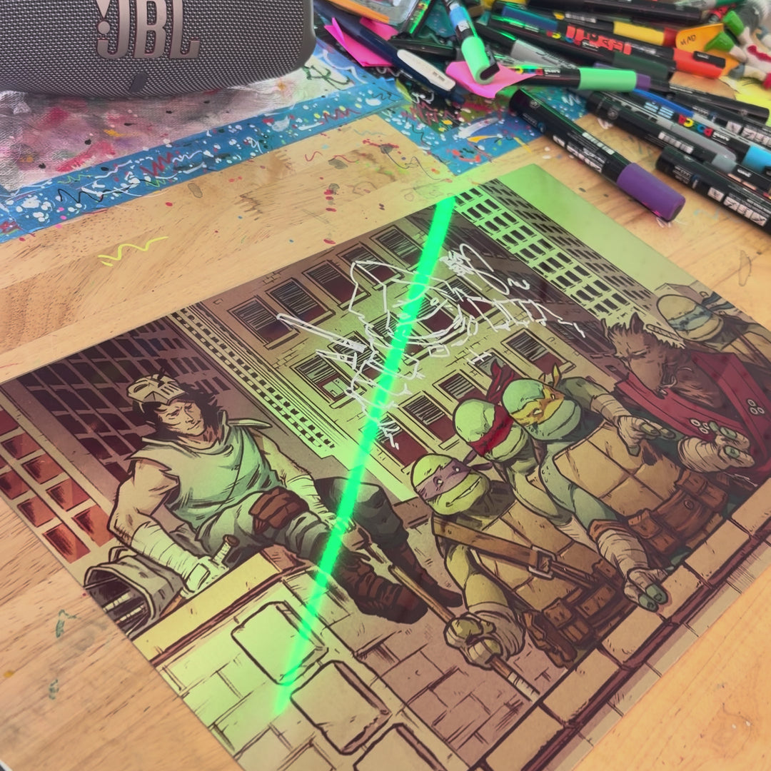 LAST RONIN - KNOW PEACE - GOLD METAL 11x17 PRINT (1 OF 5)