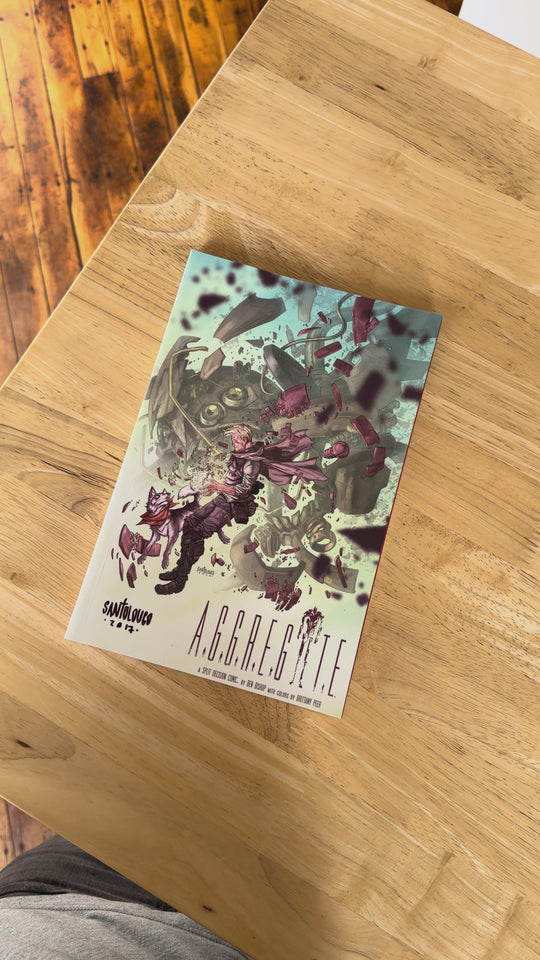 THE AGGREGATE - SIGNED SANTOLUCO COVER -  SIGNED & SKETCHED BY BISHOP