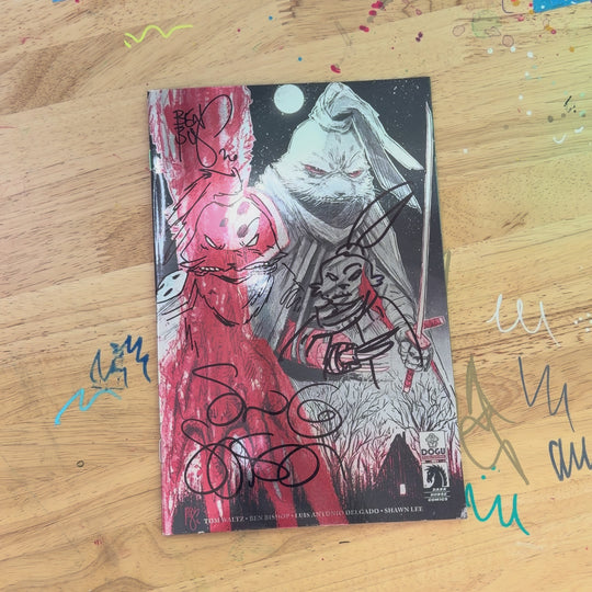 LAST YOJIMBO - NYCC PRELUDE ASHCAN - FOIL VARIANT - SIGNED & SKETCHED BY SAKAI & BISHOP