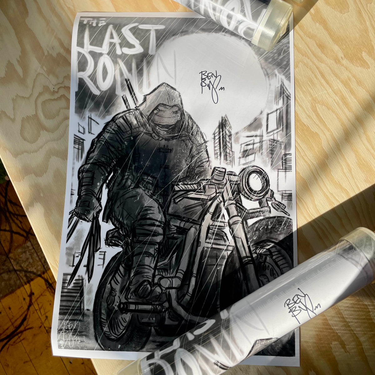 BKC Only Ronin Rain Print Tube, BISHART TMNT Last Ronin