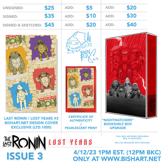 LAST RONIN - LOST YEARS #3 - BISHART.NET EXCLUSIVE (LTD.1000)