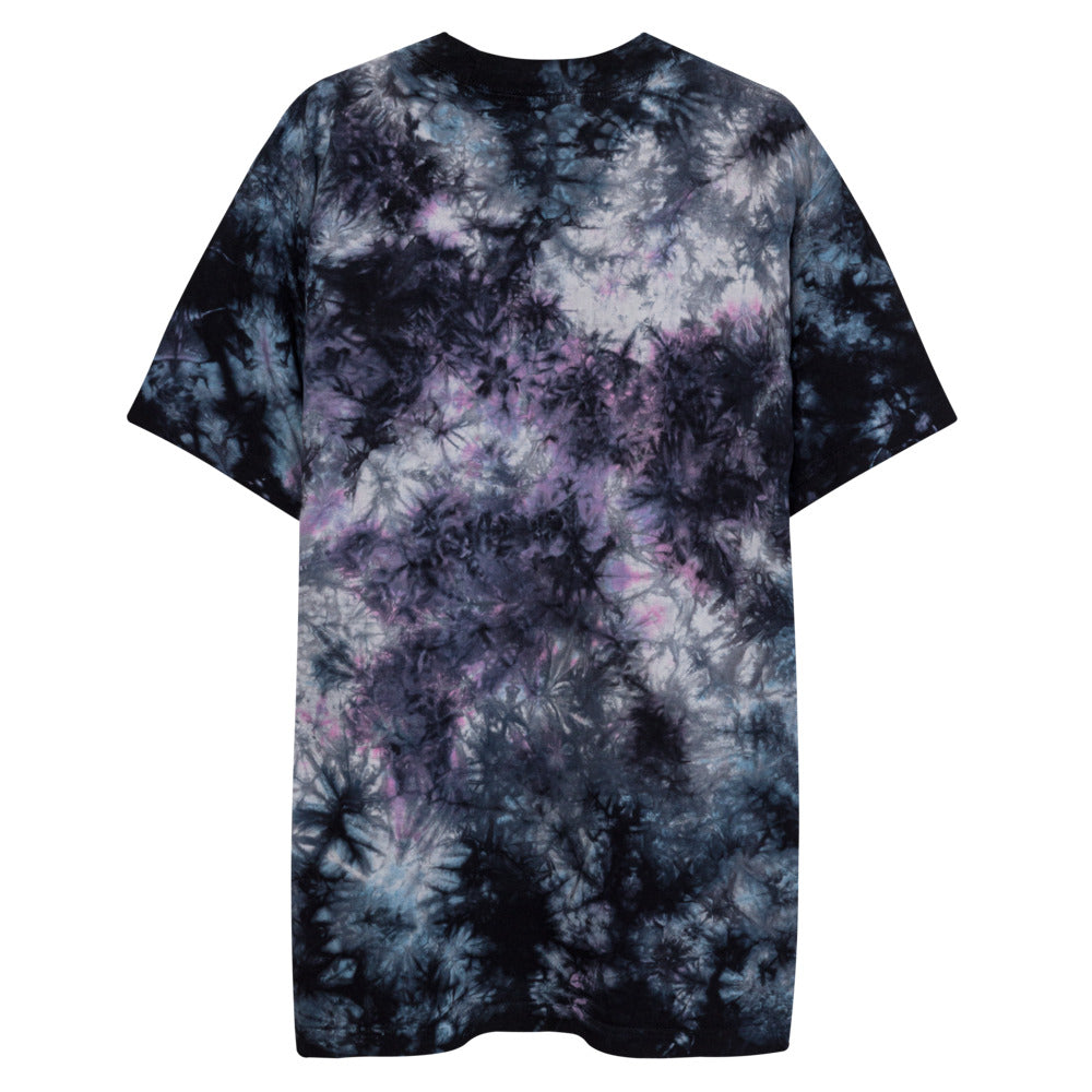 BISHART.NET OVERSIZED TIE-DYE EMBROIDERED SHIRT